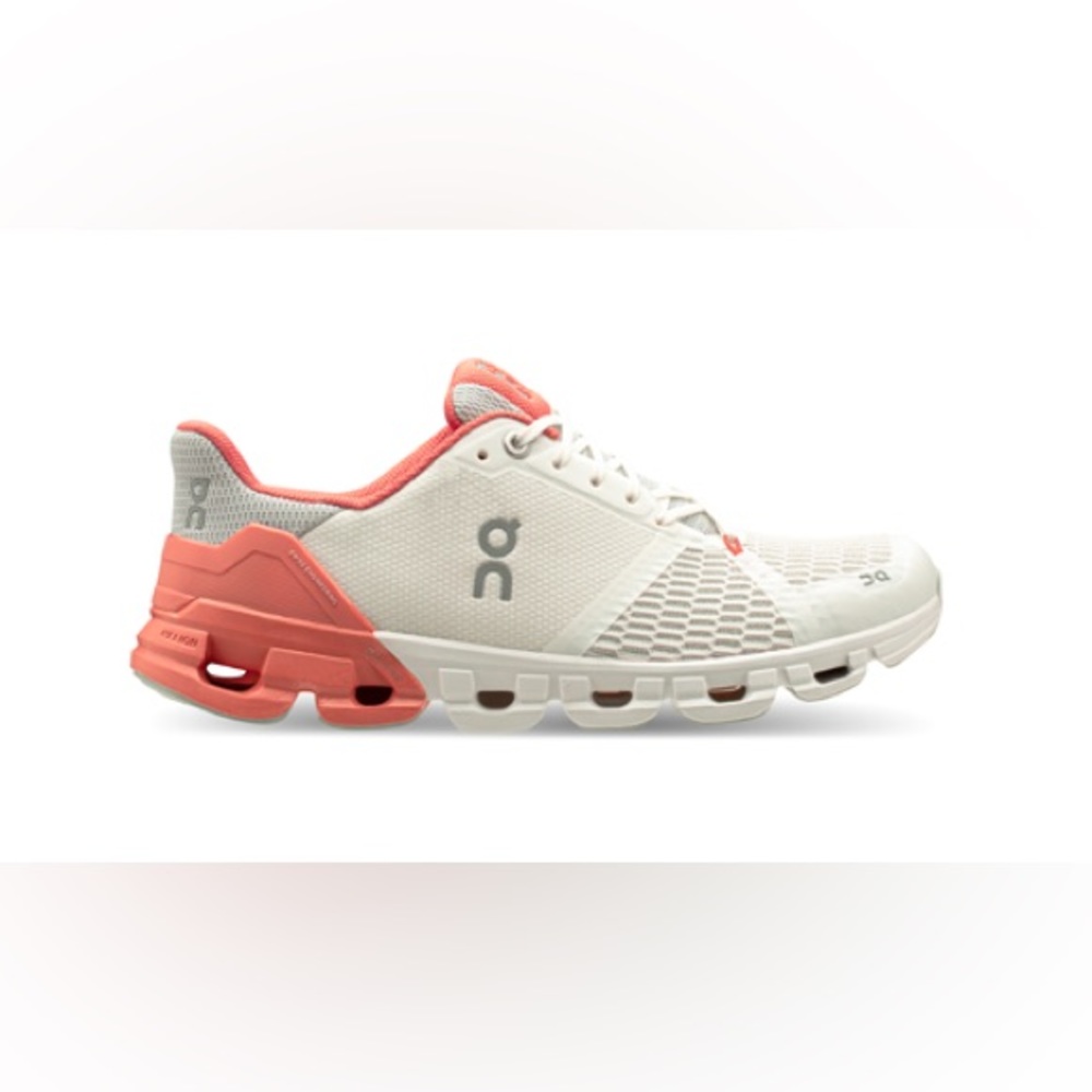 ON Cloudflyer (white and coral)